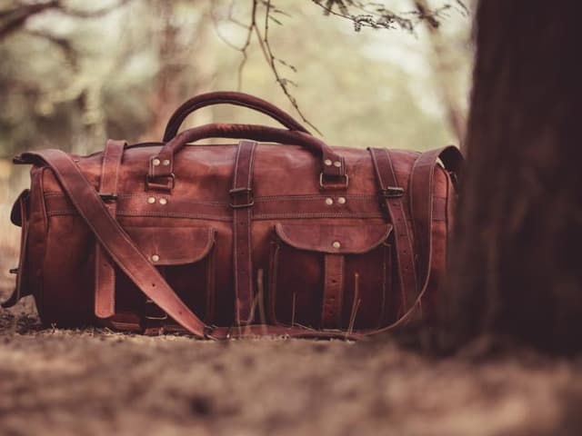Cartera de cuero bandolera