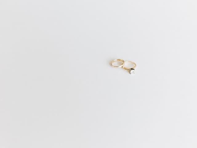 Alianzas de oro 18 k (par)
